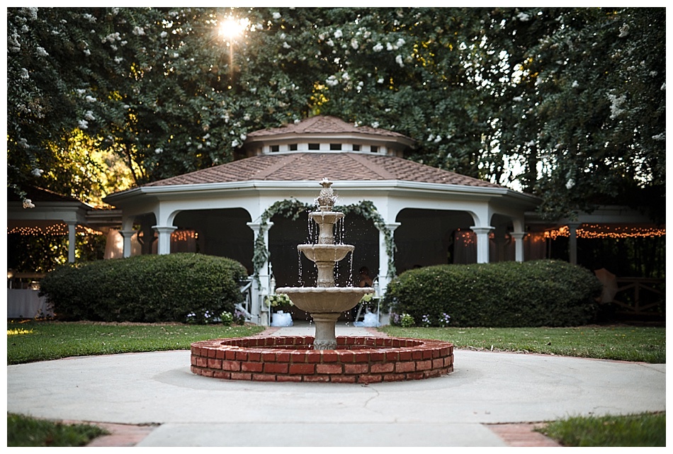 Outdoor ceremony at gazebo of Marietta Hotel and conference center